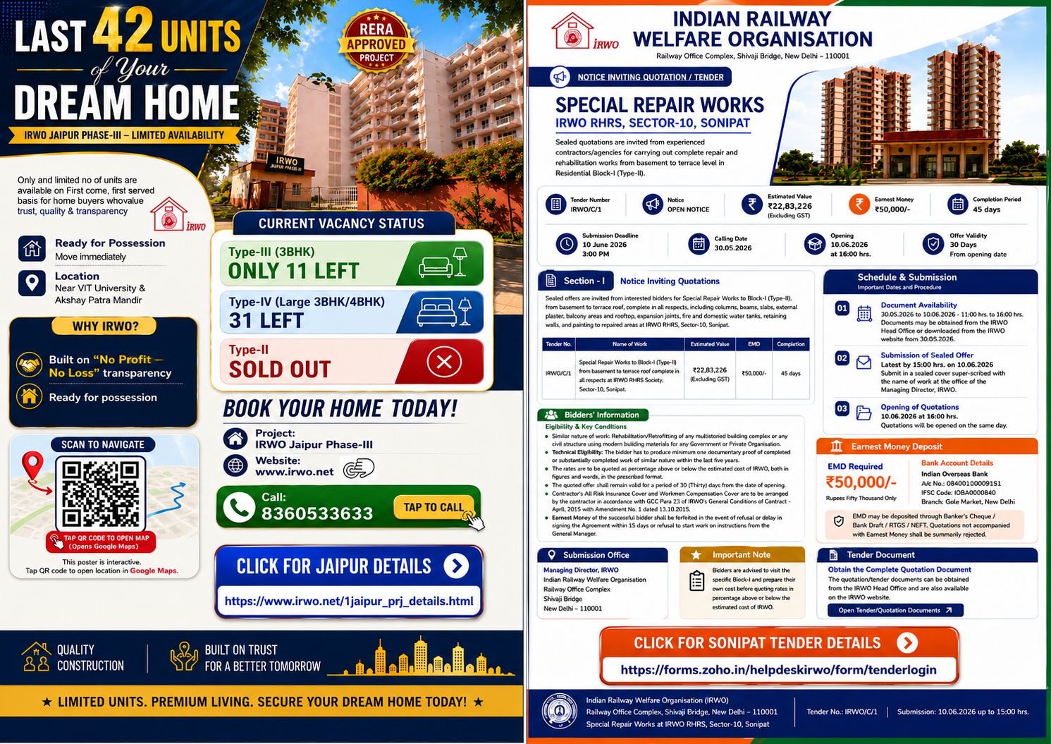 IRWO Jaipur Phase-III Poster